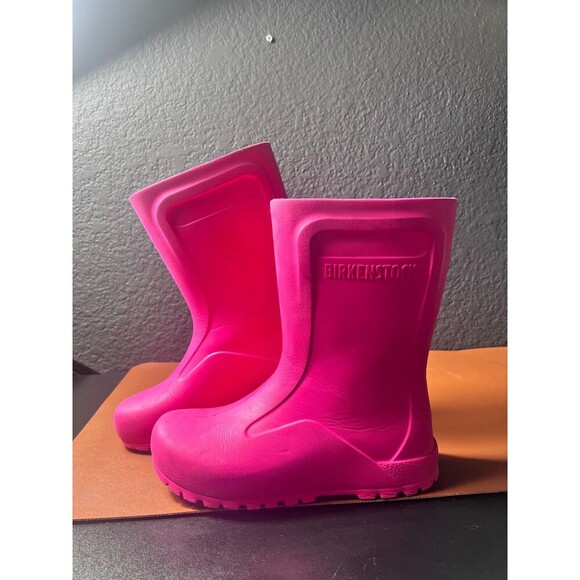 Birkenstock Derry EVA Girls Pink Rain Waterproof Boots – Size 2-2.5 - Picture 1 of 11